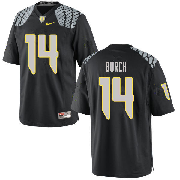 Men #14 Demetri Burch Oregn Ducks College Football Jerseys Sale-Black